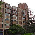 Kubistinen Goddard Laboratories -rakennus­ryhmä Pennsylvanian yliopiston kampuksella, 1957–1965.