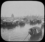 Canton harbor crowded with sampans.