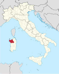 Città metropolitana di Sassari – Localizzazione