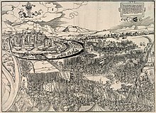 woodcut of the Battle of Pavia