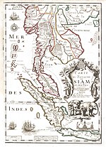 1686 Map of the Kingdom of Siam