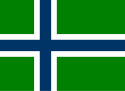 Inoffizielle Flagge für South Uist, Schottland[32]
