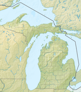 Map showing the location of Leelanau State Park