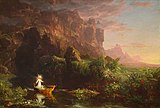 Thomas Cole, Childhood (1842), one of the four scenes in The Voyage of Life