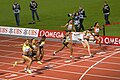 Image 32The finish of a women's 100 m race (from Track and field)