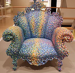 Proust armchair, by Studio Alchimia, 1978, wood and fabric, Indianapolis Museum of Art, Indianapolis, USA[83]