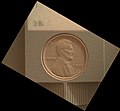 U.S. Lincoln penny on Mars (Curiosity; 4 September 2018)