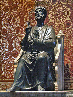 Սուրբ Պետրոսի բրոնզե արձանը, հեղինակ՝ Առնոլֆո դի Կամբիո