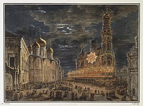 Cathedral Square during the coronation of Alexander I (1802)