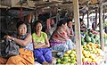 Women selling fruits in Senapati, Manipur