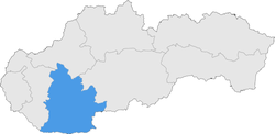 Der kraj Nitra in der Slowakei