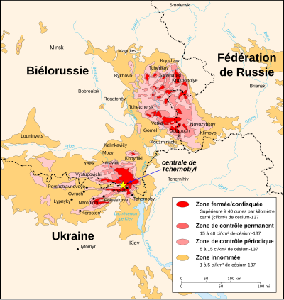 Radiations dues à l'accident Tchernobyl (1996)
