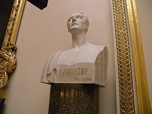 Buste de Lamartine au palais Bourbon (Paris).