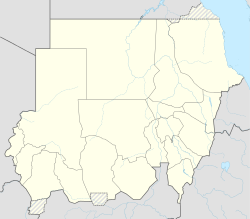 アトバラの位置（スーダン内）
