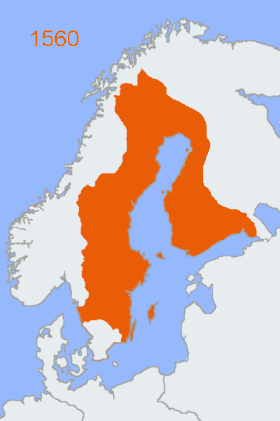 Localização de Império Sueco