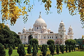 A photograph of Victoria Memorial Hall, Kolkata.
