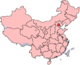 Miasto wydzielone Pekin na mapie Chińskiej Republiki Ludowej
