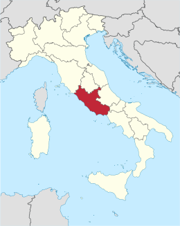 Lacij na karti Italije