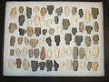 Prehistoric Native American projectile points from York County, Pennsylvania.