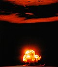 Foto af Trinitytesten, som var en del af Manhattan Project