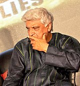 A serious-looking Javed Akhtar