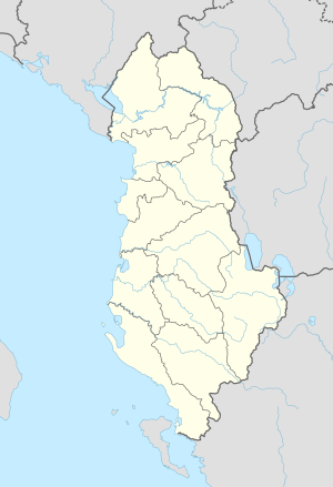 Бор'є. Карта розташування: Албанія