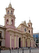 Catedral de Salta (1858-1882), ejemplo de neobarroco decimonónico argentino.