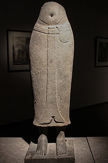 11th century Khmer statue wearing sampot samloy, Guimet Museum, Paris