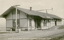 Train depot in Hartsel, Colorado.