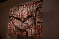 Room 25 - Modern interpretation of kente cloth from Ghana, late 20th century AD
