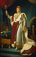 戴冠式の正装の皇帝ナポレオン（1805年頃）