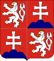 Coat of arms of Czech and Slovak Federative Republic (1990–1992)