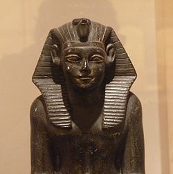 Statue of Neferhotep I from the Faiyum, Archaeological Museum of Bologna.[1]