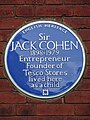Image 5Plaque in London commemorating Jewish entrepreneur Sir Jack Cohen who in 1919 founded Tesco, the largest supermarket chain in the UK. (from Entrepreneurship)