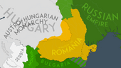 The extent of Romania's advance into Transylvania before the counteroffensive of the Central Powers.