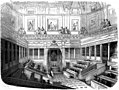 L'aula del Senáu en 1848.