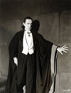 Le comte Dracula incarné par Bela Lugosi dans le film de 1931 réalisé par Tod Browning.