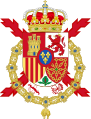 Escudo de armas del rey Juan Carlos I, rey de España entre 1975-2014