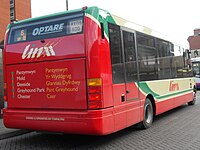 Rear of a Townlynx Solo M880 in Chester in April 2009