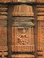 Stone carving done on a side of Yameswar Temple , Bhubaneswar
