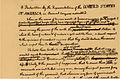 Borrador de la Declaración de independencia de los Estados Unidos de América, 1776.