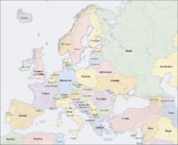 Harta politike e Evropës
