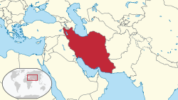အီရန်နိုင်ငံ ၏ တည်နေရာ