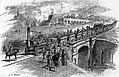 Image 35Stockton and Darlington special inaugural train 1825: six wagons of coal, directors coach, then people in wagons (from Train)