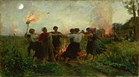 La fête de Saint Jean, maleri av Jules Breton 1875.