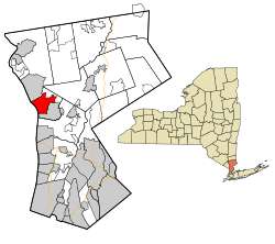 Location of Ossining (village), New York
