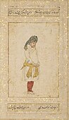 Portrait of a Persian courtier