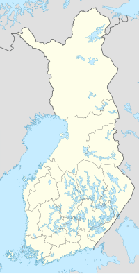Björkö på en karta över Finland