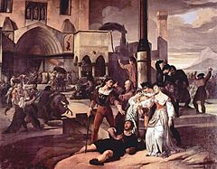 Сицилијанска вечерња миса (сцена 1), (1821—1822)