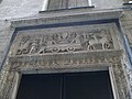 Portale del palazzo Jacopo Spinola in via della Posta Vecchia, raffigurante Il trionfo degli Spinola, di Pace Gaggini